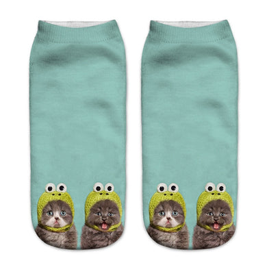 Goofy Cat Socks
