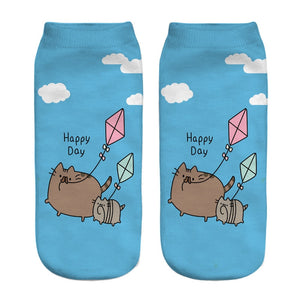 Happy Day Cat Socks