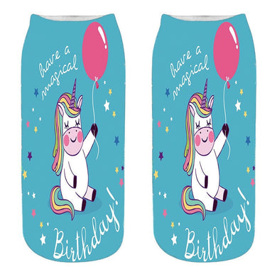 Have a Magical Birthday Unicorn Socks