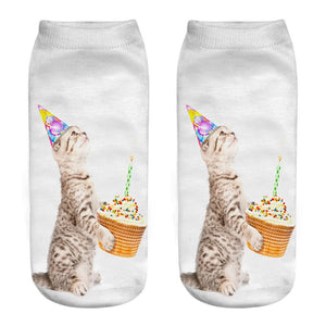 Birthday Cat Socks
