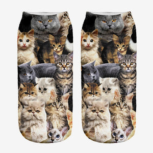 Collage Cat Socks