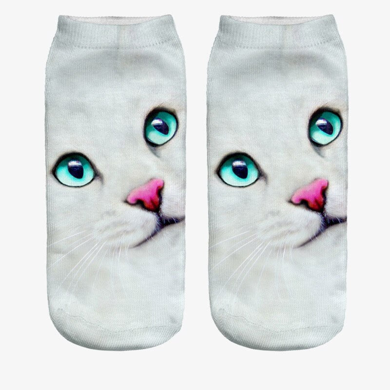 Blue Eyed Cat Socks