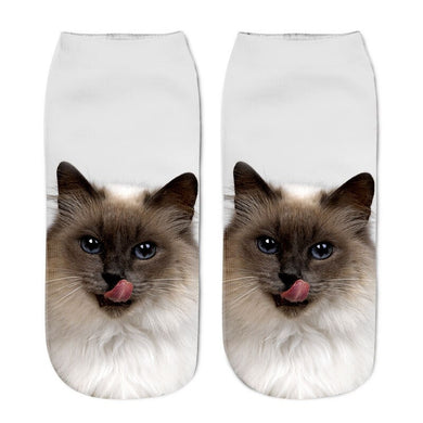 Licking Cat Socks