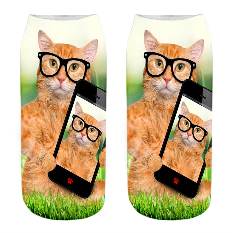 Selfie Cat Socks