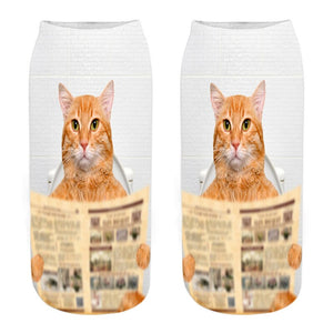 Toilet Cat Socks