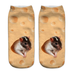 Cheese Mouse Socks