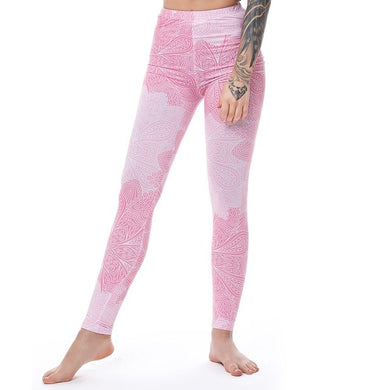 Women's Pink Design Leggings