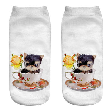 Tea Cup Dog Socks
