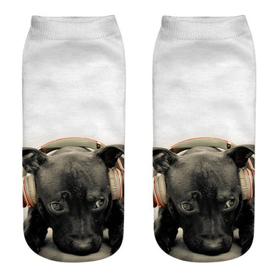 Headphone Dog Socks
